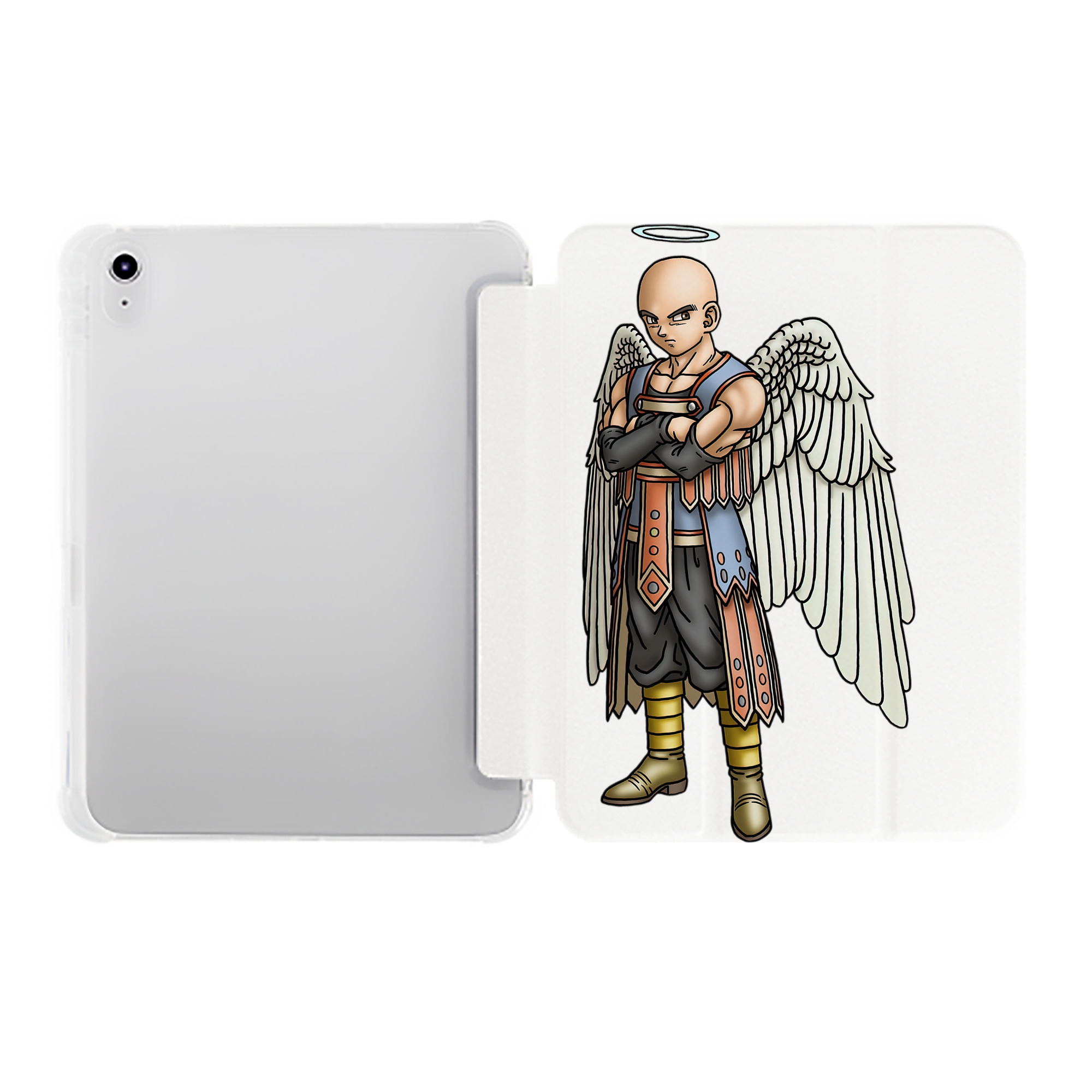（画像用） ドラゴンクエスト Doragon Kuesuto Dragon Quest IPad ケース ペン収納付き 三つ折りスタンド PUレザー×シリコン 対応機種9.5/10.5/10.9インチ